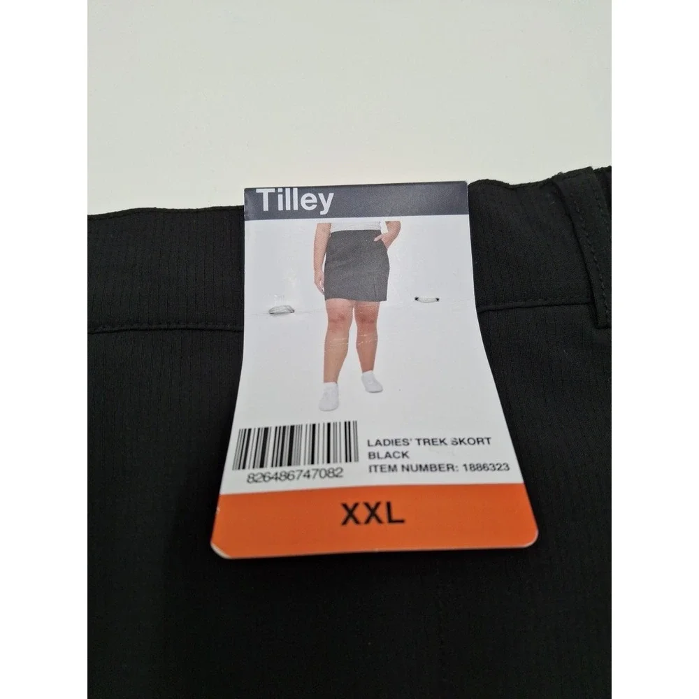 Tilley Ladies Trek Skort Black Activewear Size 2XL NEW 1886323